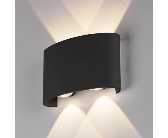 Уличный настенный светодиодный светильник Elektrostandard 1555 Techno Led черный a049672, изображение 3