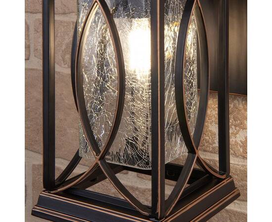 Уличный настенный светильник Elektrostandard Spica D черное золото GL 1026D a048172, изображение 4