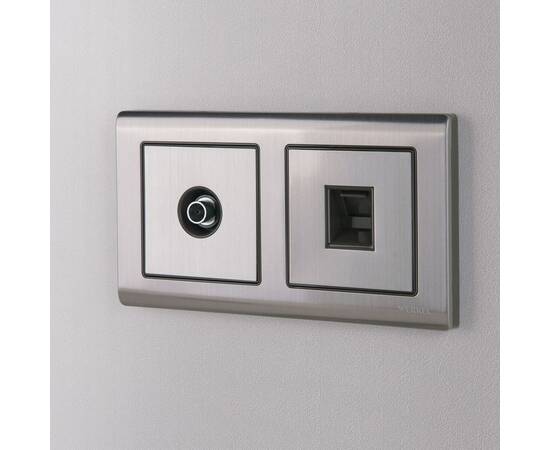 Розетка Ethernet RJ-45 Werkel глянцевый никель W1181002 4690389158247, изображение 3