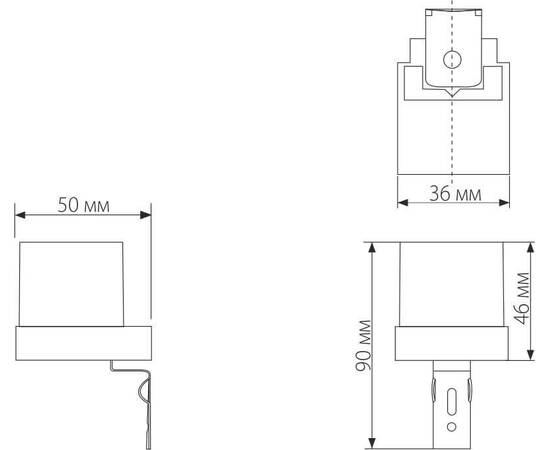 Датчик освещенности Elektrostandard SNS-L-06 1200W IP44 Белый a026126, изображение 7
