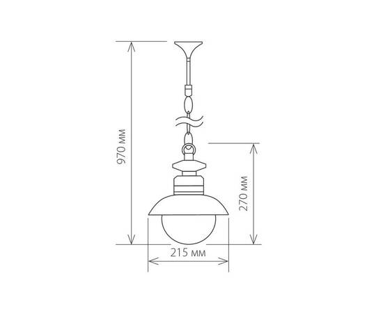 Уличный подвесной cветильник Elektrostandard Talli H GL 3002H брауни a038482, изображение 2