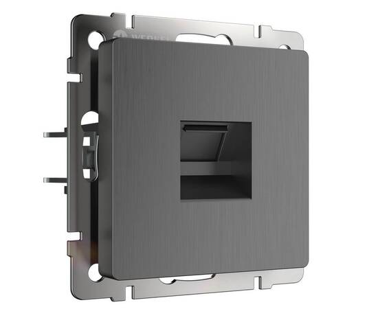 Розетка Ethernet RJ-45 Werkel графит рифленый W1181004 4690389158674