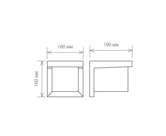 Уличный настенный светильник Elektrostandard 1540 Techno Shelter Grit a038435, изображение 2