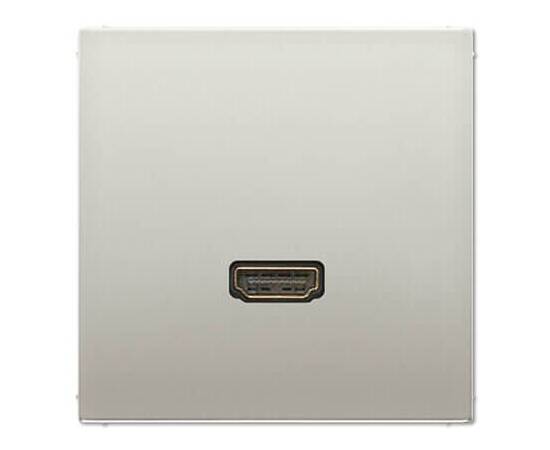 Аудио-разъем RCA/Stereo Jack (TRS 3.5 mm) HDMI Jung LS 990 edelstahl MAES1112