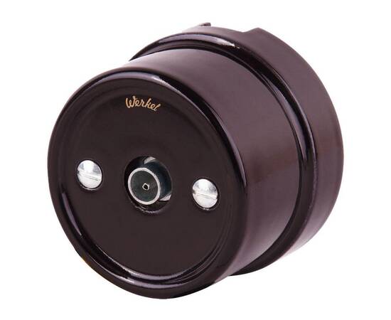 ТВ розетка Werkel Retro коричневая WL18-02-05 4690389100734