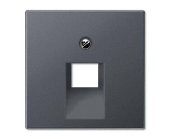Накладка 1-ой наклонной телефонной/компьютерной розетки Jung A 500 антрацит A569-1BFPLUAANM