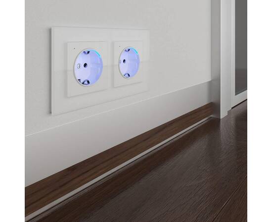 Розетка с заземлением и подсветкой Werkel белая W1171401 4690389155338, изображение 2