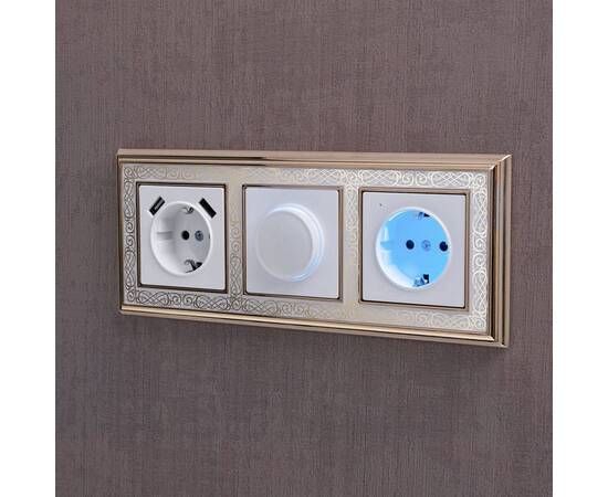 Розетка с заземлением и подсветкой Werkel белая W1171401 4690389155338, изображение 3