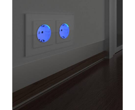 Розетка с заземлением и подсветкой Werkel белая W1171401 4690389155338, изображение 7
