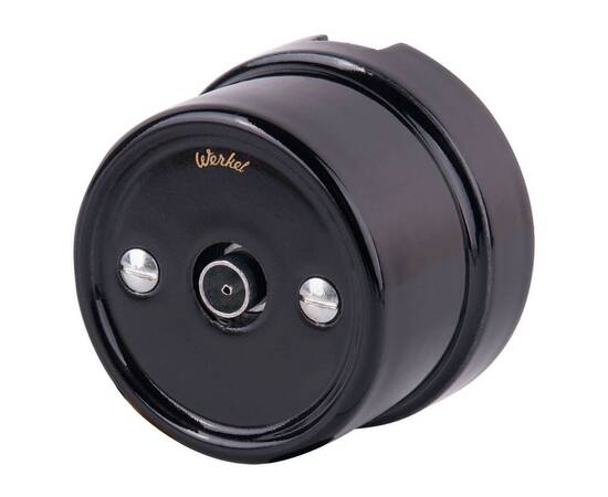 ТВ розетка Werkel Retro черная WL18-02-05 4690389100819