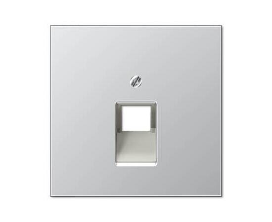 Накладка 1-ой наклонной телефонной/компьютерной розетки Jung LS 990 алюминий AL2969-1UA