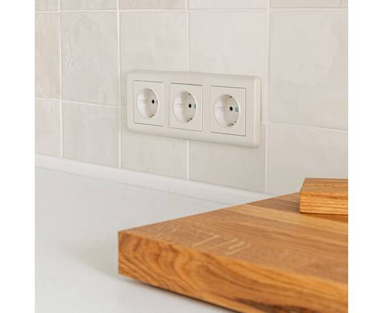 Розетка с заземлением Werkel перламутровый рифленый W1171013 4690389161001, изображение 5