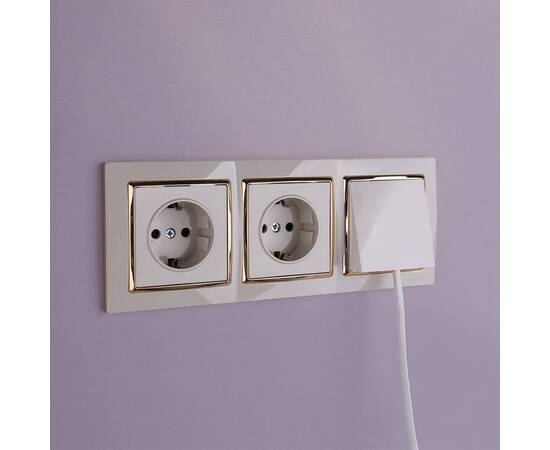 Розетка с заземлением, безвинтовой зажим Werkel слоновая кость W1171303 4690389155772, изображение 7