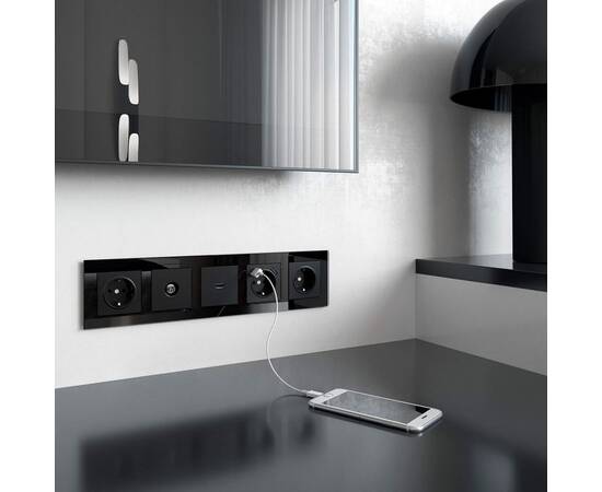 ТВ-розетка Werkel оконечная черный матовый W1183008 4690389157028, изображение 5