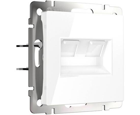 Розетка двойная Ethernet RJ-45 Werkel белый W1181101 4690389155376