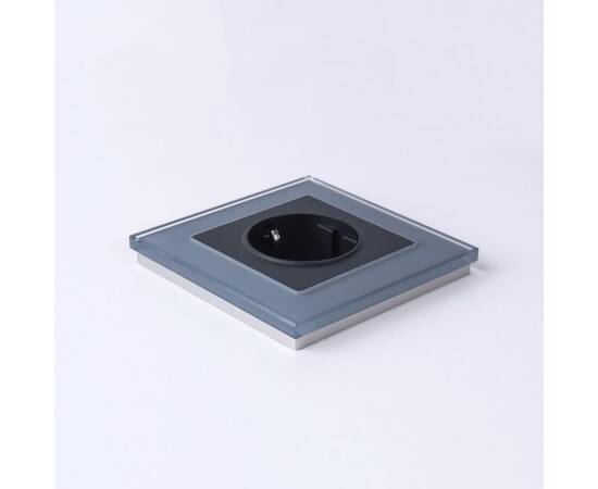 Розетка с заземлением, безвинтовой зажим Werkel черный матовый W1171308 4690389156908, изображение 4