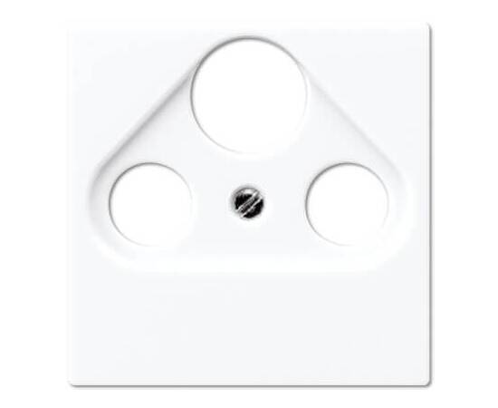 Накладка TV-SAT-FM розетки Jung A 500 белая A561PLSATWW
