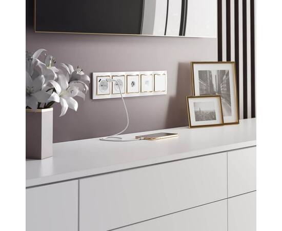 Телефонная розетка RJ-11 Werkel белый W1182001 4690389155383, изображение 5