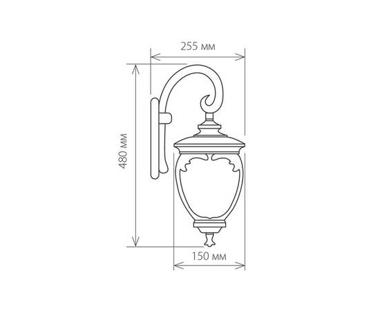 Уличный настенный светильник Elektrostandard Andromeda D (GLYF-8024D) a027996, изображение 2
