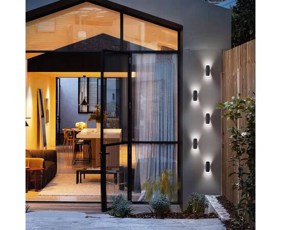 Уличный настенный светодиодный светильник Elektrostandard Taco 1632 Techno Led чёрный a052620, изображение 7