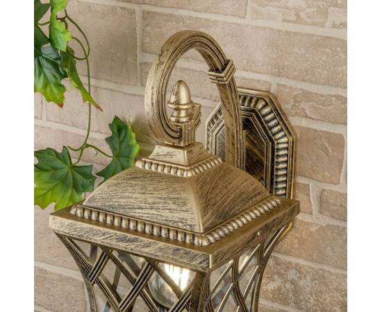 Уличный настенный светильник Elektrostandard Cassiopeya D черное золото a025295, изображение 3