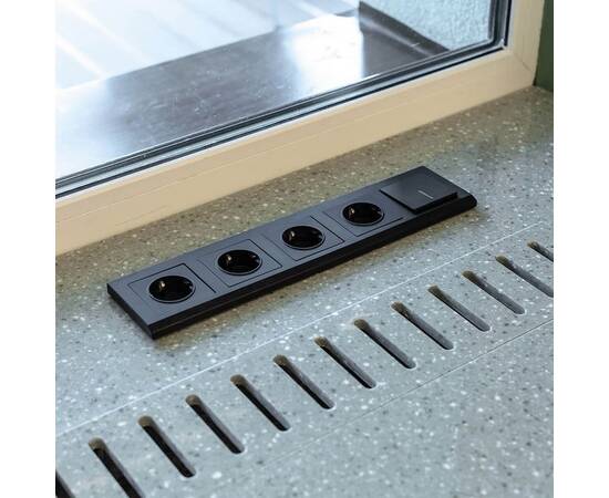 Выключатель Werkel одноклавишный проходной с подсветкой черный матовый W1112108 4690389156670, изображение 6