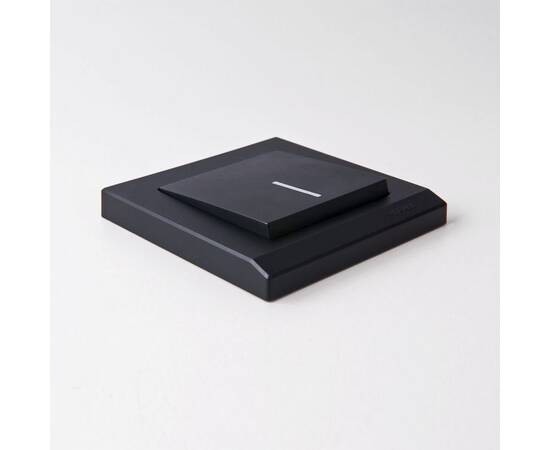 Выключатель Werkel одноклавишный проходной с подсветкой черный матовый W1112108 4690389156670, изображение 7