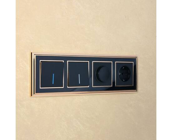 Выключатель Werkel одноклавишный проходной с подсветкой черный матовый W1112108 4690389156670, изображение 9