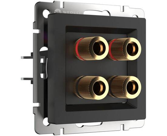 Акустическая розетка Werkel черный матовый W1185008 4690389157059