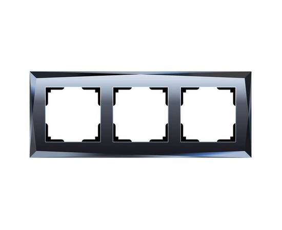 Рамка Werkel Diamant на 3 поста черный W0031208 4690389172762