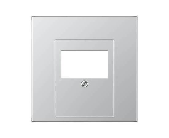 Накладка розетки ТАЕ, моно/стерео-аудиорозетки, комбинированной вставки Jung LS 990 алюминий AL2969T