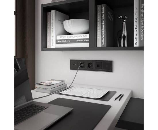 Телефонная розетка RJ-11 Werkel черный матовый W1182008 4690389156960, изображение 4