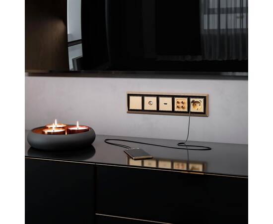 Акустическая розетка Werkel шампань рифленый W1185010 4690389160646, изображение 3