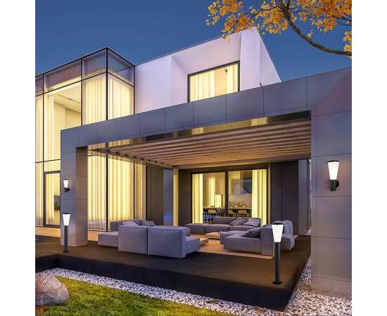 Уличный настенный светильник Elektrostandard 1416 Techno серый a049710, изображение 5