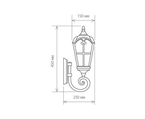 Уличный настенный светильник Elektrostandard Mira a025300, изображение 2