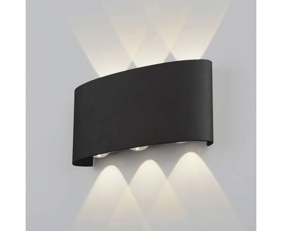 Уличный настенный светодиодный светильник Elektrostandard 1551 Techno Led черный a049671, изображение 2