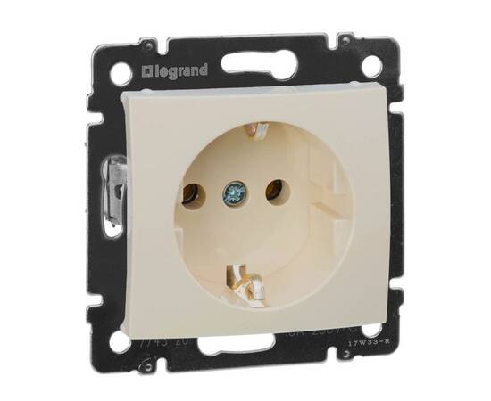 Розетка 2К+3 Legrand Valena 16A 250V с/з винтовой зажим слоновая кость 774320
