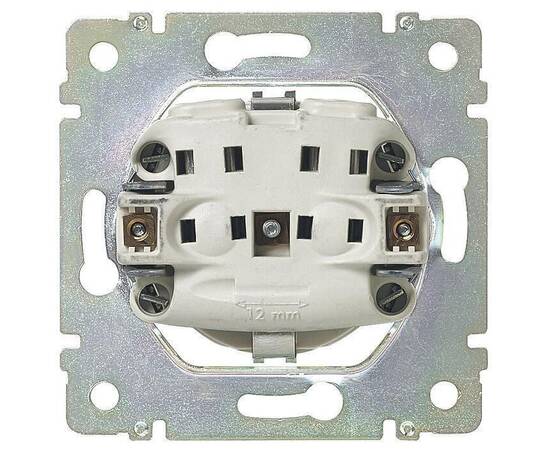Розетка 2К+3 Legrand Valena 16A 250V с/з со шторками безвинтовой зажим слоновая кость 774122, изображение 2