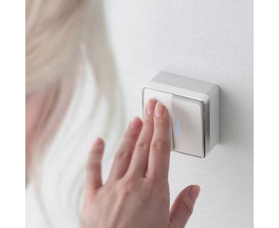 Выключатель двухклавишный с подсветкой Werkel Gallant белый W5020101 4690389164170, изображение 3