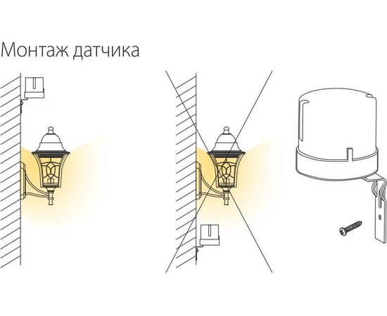 Датчик освещенности SNS-L-07 5500W IP44 Белый a030063, изображение 5