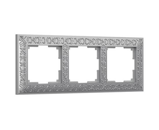 Рамка Werkel Antik на 3 поста матовый хром WL07-Frame-03 4690389145681