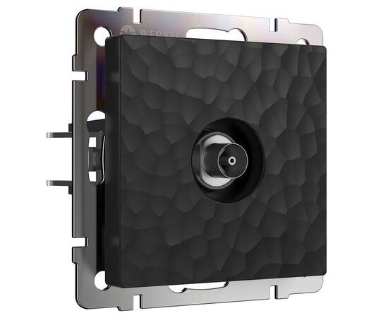 ТВ-розетка Werkel Hammer оконечная черный W1283008 4690389163081