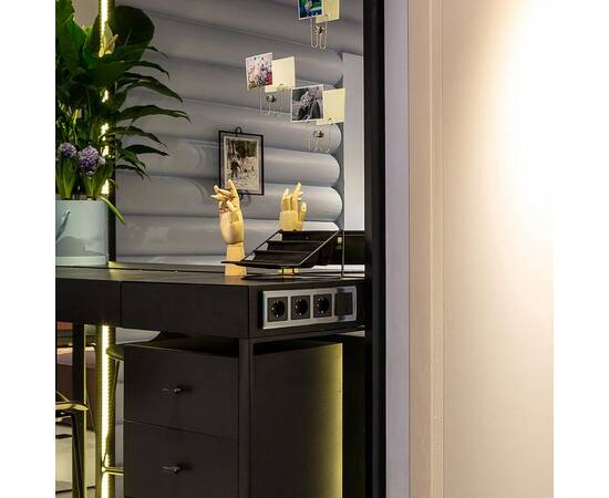 Выключатель Werkel одноклавишный проходной черный матовый W1112008 4690389156663, изображение 7