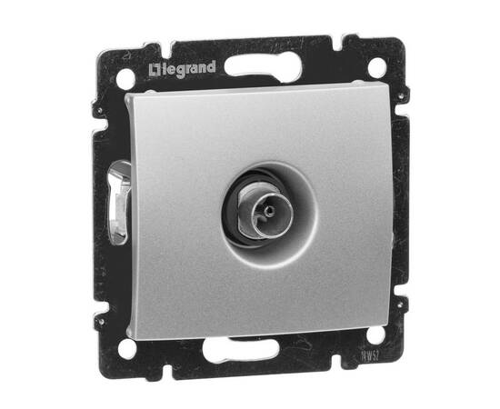 Розетка TV Звезда Legrand Valena алюминий 770129