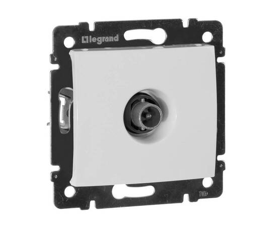 Розетка TV оконечная Legrand Valena белая 774430