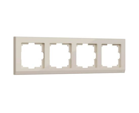 Рамка на 4 поста Werkel Stark слоновая кость