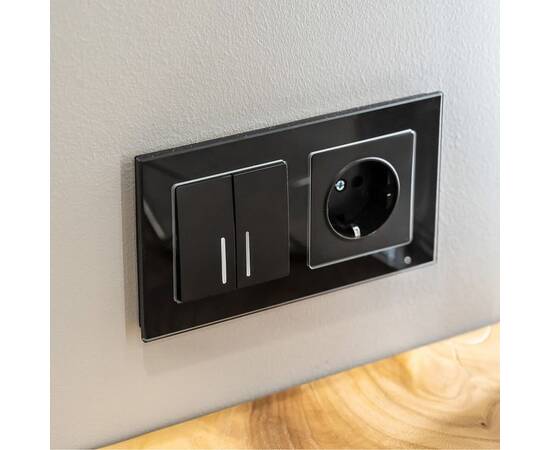 Розетка с заземлением Werkel черный матовый W1171008 4690389156878, изображение 4