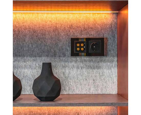 Розетка с заземлением Werkel черный матовый W1171008 4690389156878, изображение 9