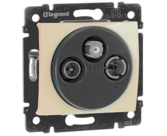 Розетка TV-FM-SAT Legrand Valena Звезда слоновая кость 774335