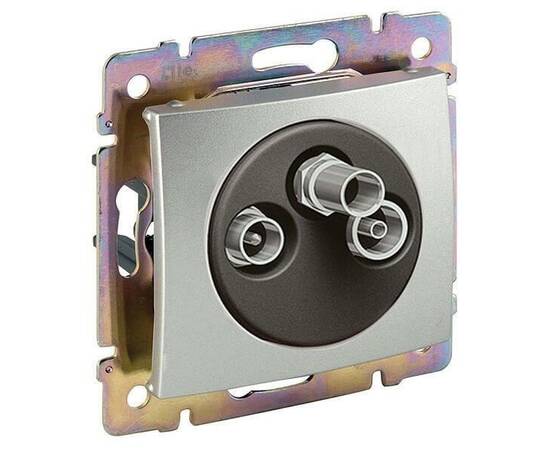 Розетка TV-FM-SAT оконечная Legrand Valena алюминий 770136